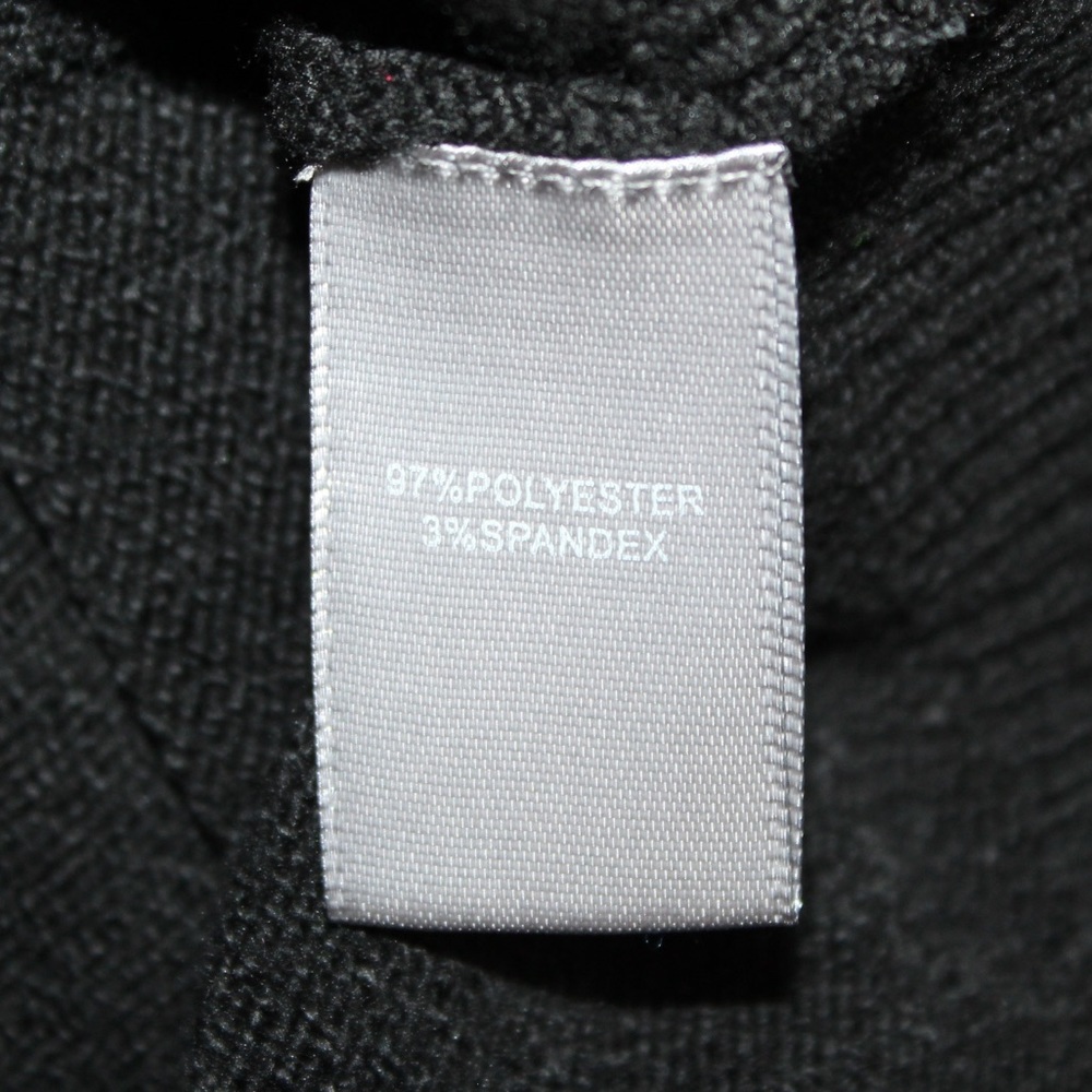 Marled black turtleneck with sheer sleeves (women’s XL) (NWT) - Picture 9 of 9